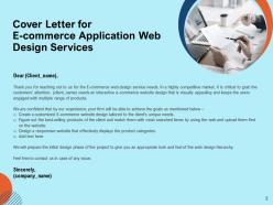 E Commerce Application Web Design Proposal Powerpoint Presentation Slides