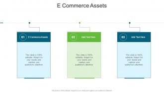 E Commerce Assets In Powerpoint And Google Slides Cpb