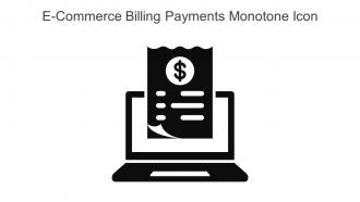 E Commerce Billing Payments Monotone Icon In Powerpoint Pptx Png And Editable Eps Format