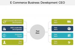 E commerce business development ceo leadership development customer focus cpb