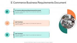 E Commerce Business Requirements Document In Powerpoint And Google Slides Cpb