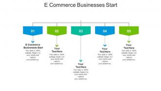 E commerce businesses start ppt powerpoint presentation model pictures cpb