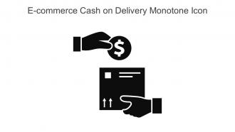 E Commerce Cash On Delivery Monotone Icon In Powerpoint Pptx Png And Editable Eps Format