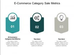 E commerce category sale metrics ppt powerpoint presentation infographic template example cpb