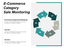 E commerce category sale monitoring ppt powerpoint presentation infographic template graphics cpb