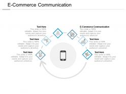 E commerce communication ppt powerpoint presentation summary deck cpb