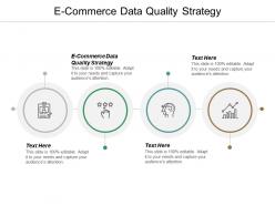 E commerce data quality strategy ppt powerpoint presentation infographic template styles cpb