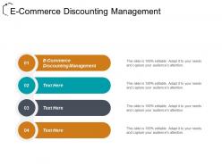 E commerce discounting management ppt powerpoint presentation file aids cpb