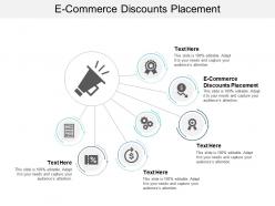 E commerce discounts placement ppt powerpoint presentation gallery graphic tips cpb