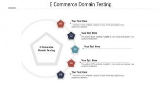 E commerce domain testing ppt powerpoint presentation professional visual aids cpb