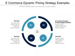 E commerce dynamic pricing strategy examples ppt infographics designs cpb