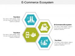 E commerce ecosystem ppt powerpoint presentation icon grid cpb