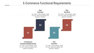 E commerce functional requirements ppt powerpoint presentation layouts good cpb