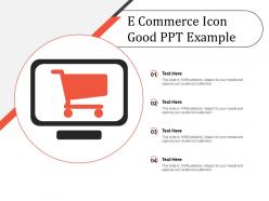 E commerce icon good ppt example