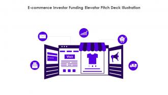 E Commerce Investor Funding Elevator Pitch Deck Illustration