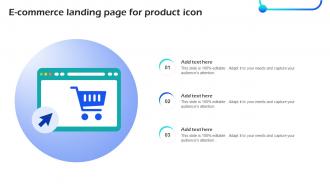 E Commerce Landing Page For Product Icon