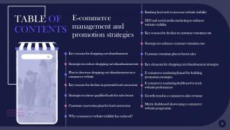 E Commerce Management And Promotion Strategies DK MD Downloadable Analytical