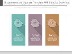 E commerce management template ppt samples download