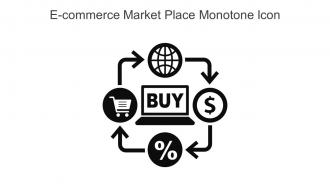 E Commerce Market Place Monotone Icon In Powerpoint Pptx Png And Editable Eps Format