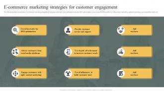 E Commerce Marketing Strategies For Customer Engagement E Commerce Marketing Strategy