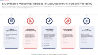 E commerce marketing strategies for manufacturers to increase profitability