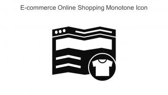 E Commerce Online Shopping Monotone Icon In Powerpoint Pptx Png And Editable Eps Format