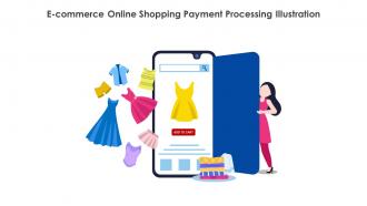 E Commerce Online Shopping Payment Processing Illustration