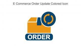 E Commerce Order Update Colored Icon In Powerpoint Pptx Png And Editable Eps Format