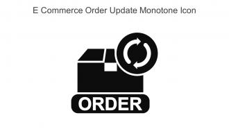 E Commerce Order Update Monotone Icon In Powerpoint Pptx Png And Editable Eps Format