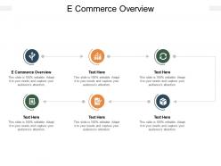 E commerce overview ppt powerpoint presentation infographic template clipart cpb