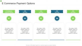 E Commerce Payment Options In Powerpoint And Google Slides Cpb