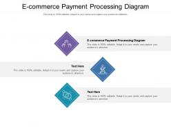E commerce payment processing diagram ppt powerpoint presentation file aids cpb