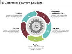 E commerce payment solutions ppt powerpoint presentation infographic template designs cpb