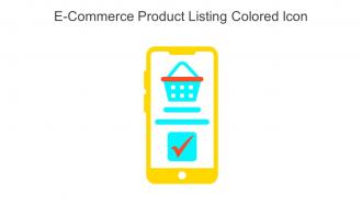 E Commerce Product Listing Colored Icon In Powerpoint Pptx Png And Editable Eps Format