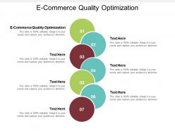 E commerce quality optimization ppt powerpoint presentation slides graphics template cpb