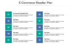 E commerce reseller plan ppt powerpoint presentation slides template cpb