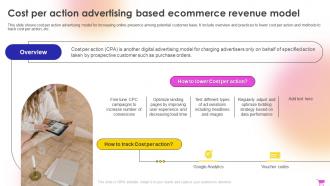 E Commerce Revenue Model Cost Per Action Advertising Based Ecommerce Revenue Model