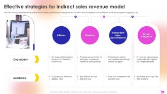 E Commerce Revenue Model Effective Strategies For Indirect Sales Revenue Model
