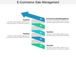 E commerce sale management ppt powerpoint presentation file display cpb