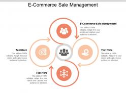E commerce sale management ppt powerpoint presentation gallery diagrams cpb