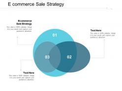 E commerce sale strategy ppt powerpoint presentation pictures graphic images cpb