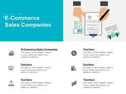 E commerce sales companies ppt powerpoint presentation show cpb