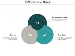 E commerce sales ppt powerpoint presentation ideas graphics download cpb