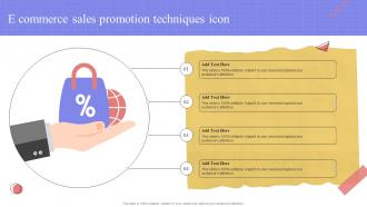 E Commerce Sales Promotion Techniques Icon