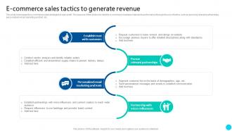 E Commerce Sales Tactics To Generate Revenue