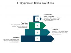 E commerce sales tax rules ppt powerpoint presentation styles brochure cpb