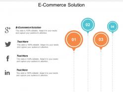 E commerce solution ppt powerpoint presentation gallery background images cpb