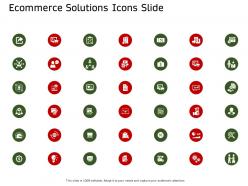E commerce solutions icons slide ecommerce solutions ppt formats