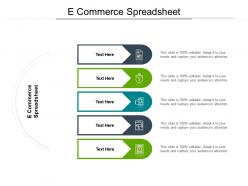 E commerce spreadsheet ppt powerpoint presentation outline designs cpb