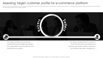 E Commerce Start Up Business Plan Assessing Target Customer Profile For E Commerce Platform BP SS